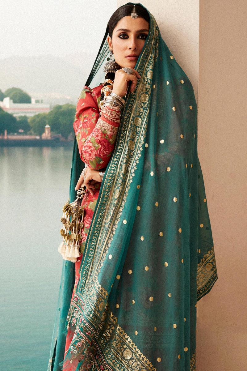 Zara Shahjahan | Luxury Lawn 24 | PHOOL KARI-13B by Zara Sahjahan - Designer Dress - Type: Ladies Clothes - Available at Libayah - 100% Original