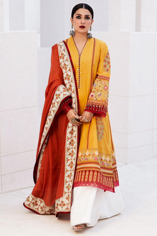 Zara Shahjahan | Luxury Lawn 24 | SANDAL-10A by Zara Shahjahan - Designer Dress - Type: Ladies Clothes - Available at Libayah - 100% Original