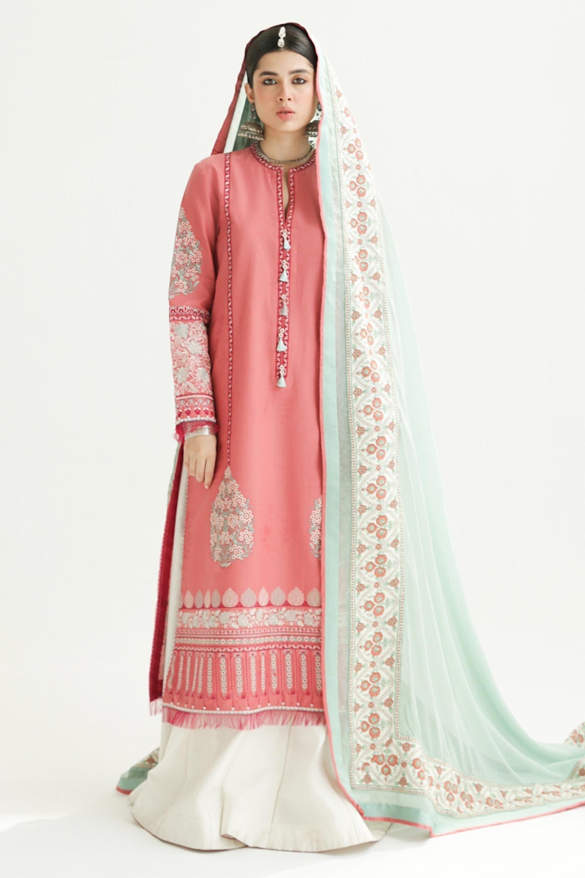 Zara Shahjahan | Luxury Lawn 24 | SANDAL-10B by Zara Shahjahan - Designer Dress - Type: Ladies Clothes - Available at Libayah - 100% Original