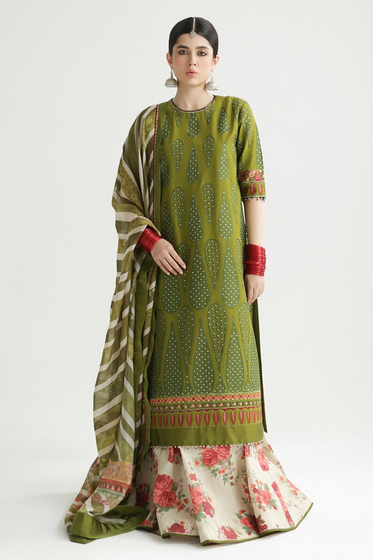 Zara Shahjahan | Luxury Lawn 24 | AAINA-8B by Zara Sahjahan - Designer Dress - Type: Ladies Clothes - Available at Libayah - 100% Original