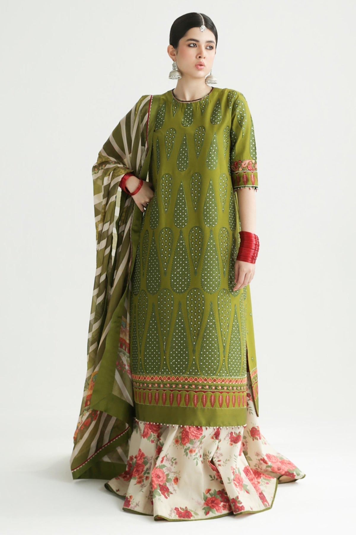 Zara Shahjahan | Luxury Lawn 24 | AAINA-8B by Zara Sahjahan - Designer Dress - Type: Ladies Clothes - Available at Libayah - 100% Original