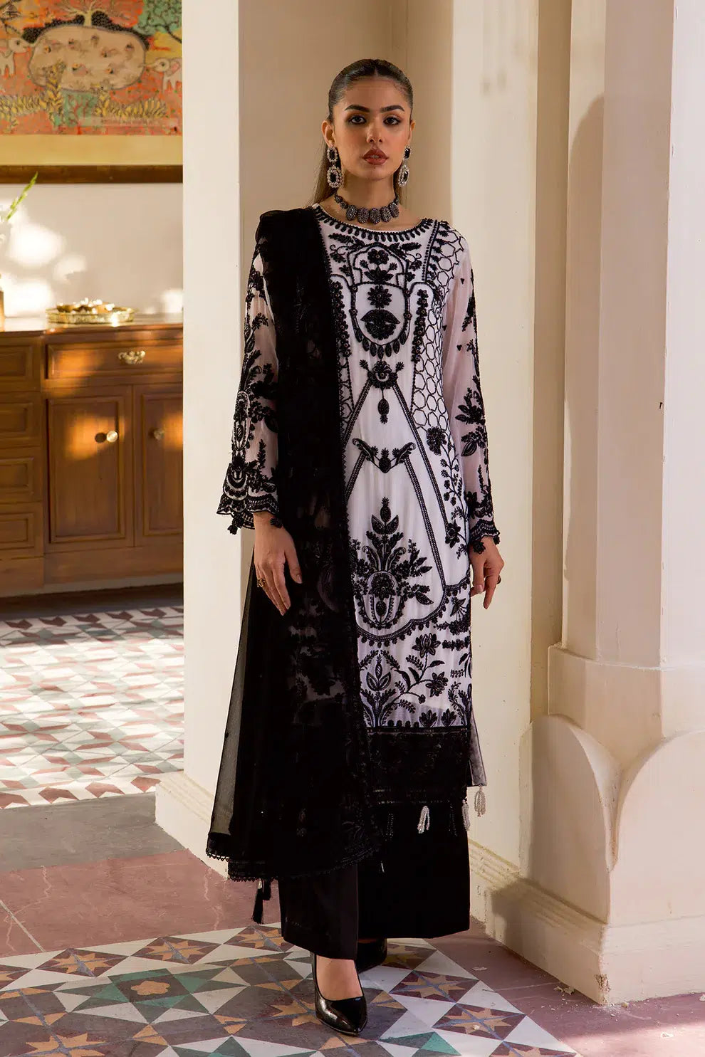 Azure | Embroidered Formals | ZN-06 by Zebtan - Designer Dress - Type: Ladies Clothes - Available at Libayah - 100% Original