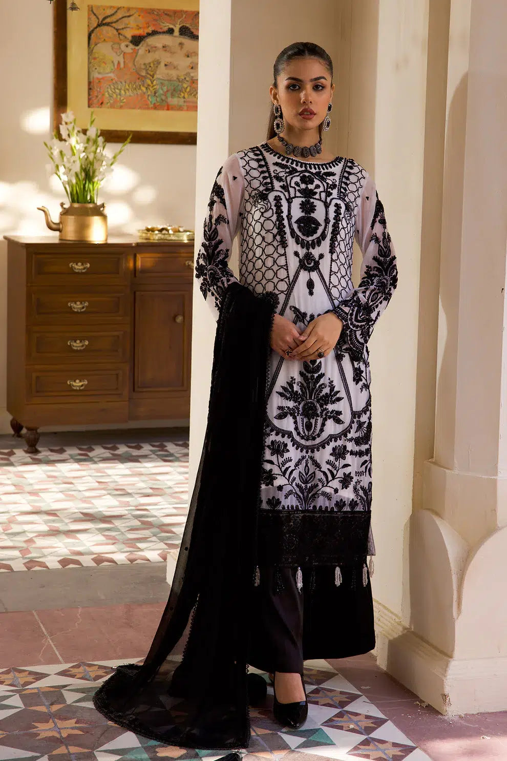 Azure | Embroidered Formals | ZN-06 by Zebtan - Designer Dress - Type: Ladies Clothes - Available at Libayah - 100% Original