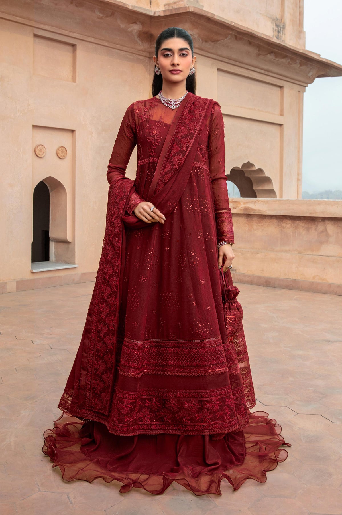 Zeen | Azalea Collection | Merlot by Zeen - Designer Dress - Type: Ladies Clothes - Available at Libayah - 100% Original
